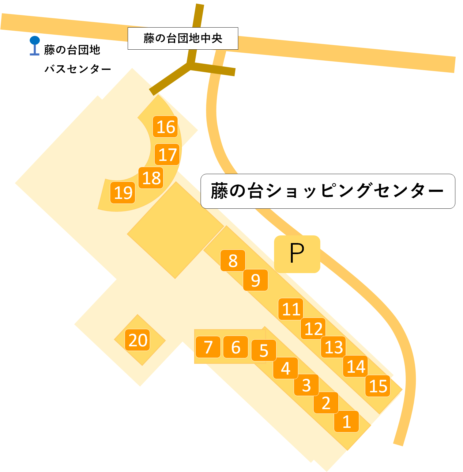 藤の台ショッピングセンターの地図